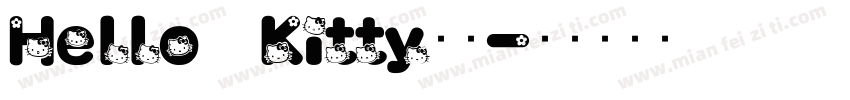 Hello Kitty字符字体转换